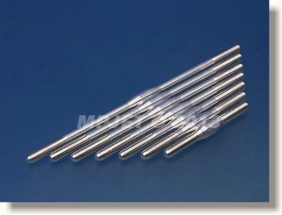 Turnbuckle pushrod knurled M2x100 2pcs