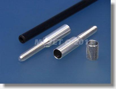 Set - rod ends for carbon Tr pr.4 / M2 + left + right ring 1set