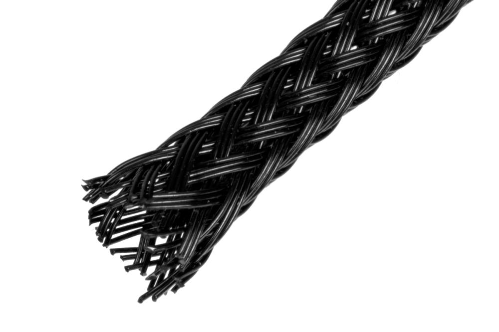 Braided hose 3mm, black, 10m