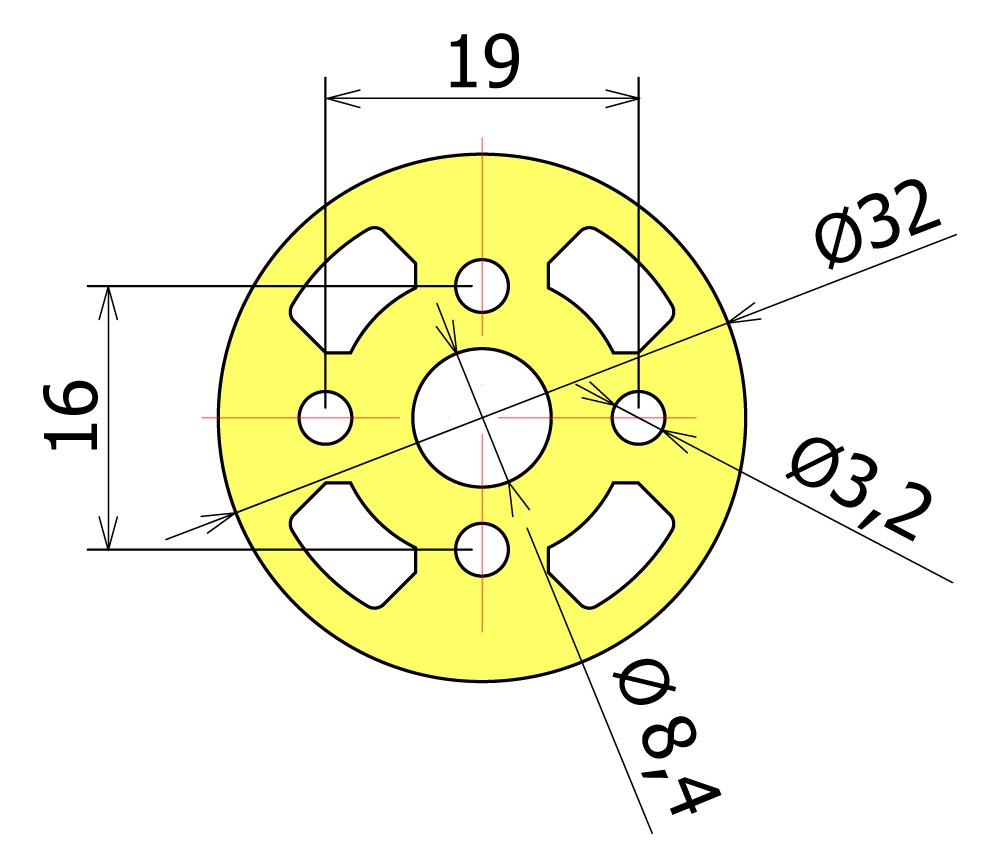 Motorová přepážka ø 32mm Agama