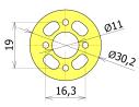 Motor mount ø 30,2mm