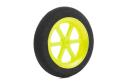 Spoked moss rubber wheel 46mm