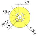 Motor mount ø 29,2mm Genie